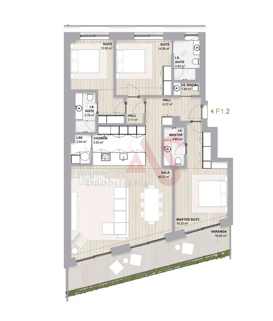 Apartamento T3 - Aldoar, Porto, Porto - Miniatura: 2/3