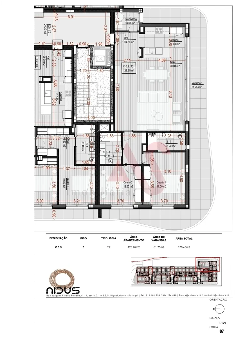 Apartamento T2 - Santa Eul�lia, Vizela, Braga - Miniatura: 2/3