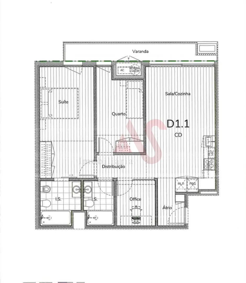 Apartamento T2 - Oliveira do Douro, Vila Nova de Gaia, Porto - Miniatura: 2/3