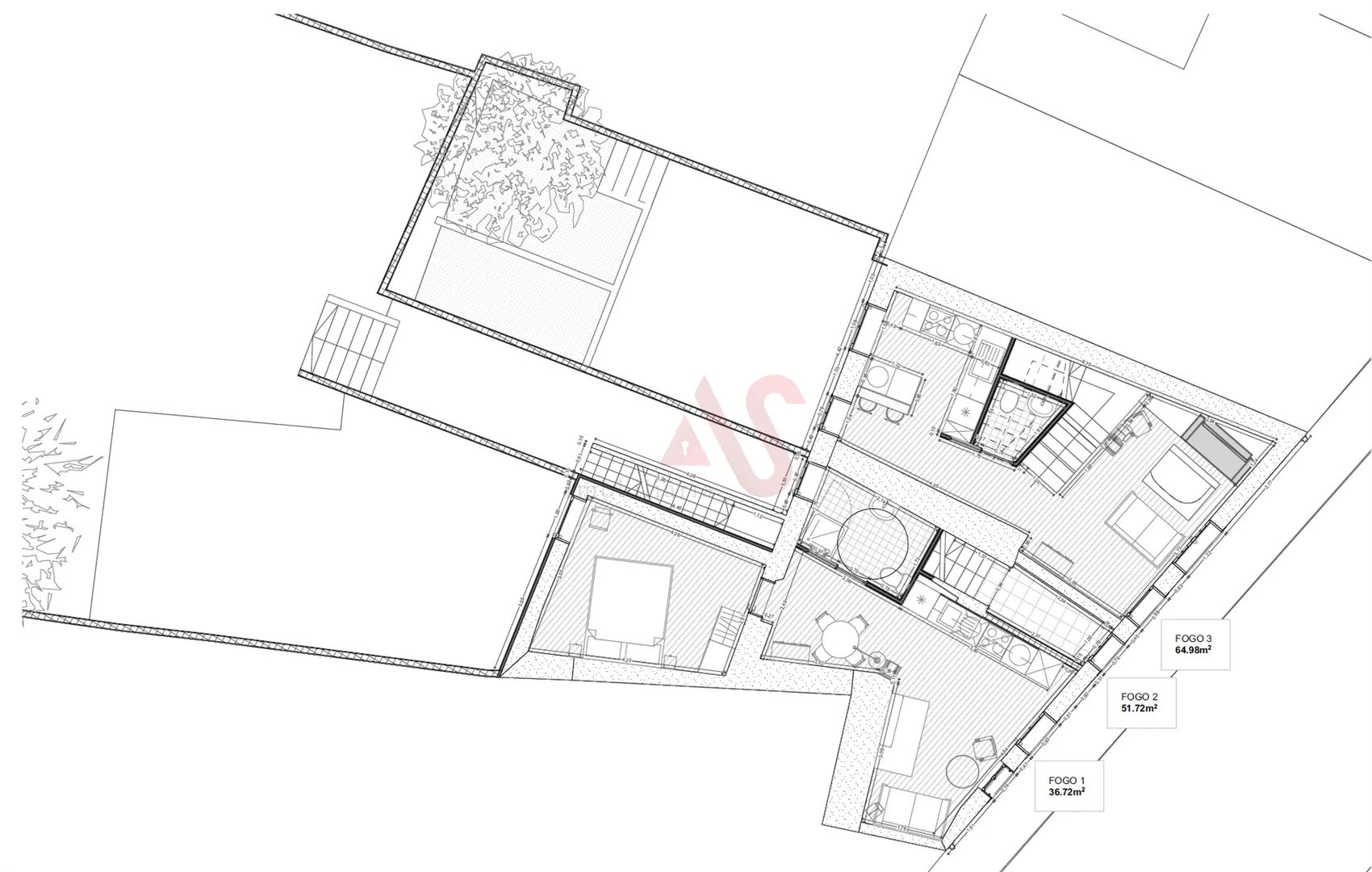 Apartamento T2 - �guas Santas, Maia, Porto - Miniatura: 2/3
