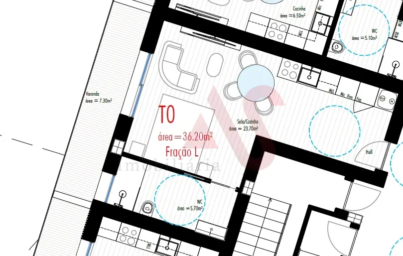 Apartamento T0 - Freamunde, Pa�os de Ferreira, Porto - Miniatura: 1/3