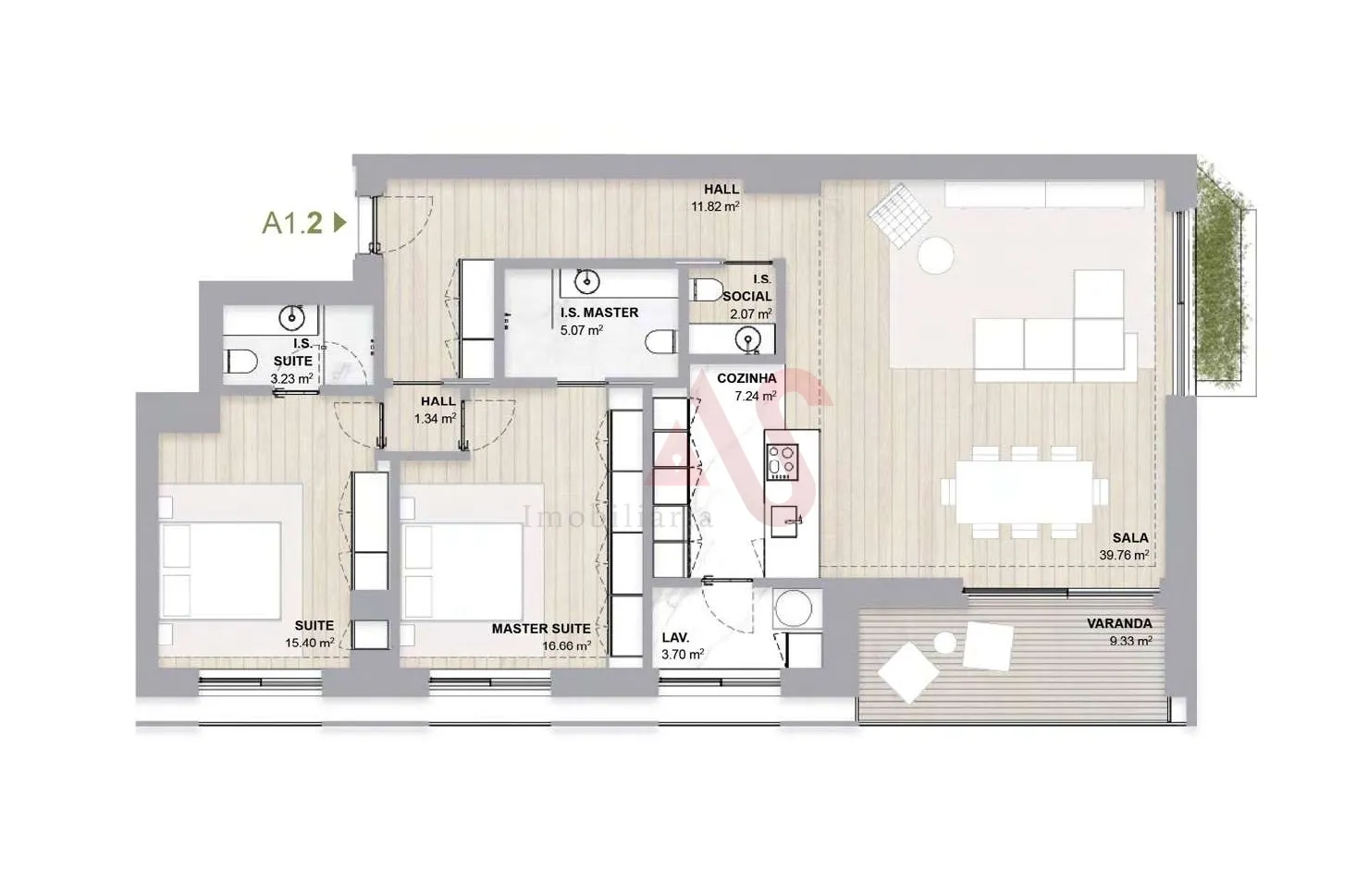 Apartamento T2 - Aldoar, Porto, Porto - Miniatura: 2/3