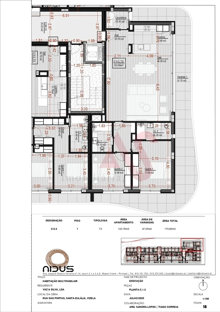 Apartamento T2 - Santa Eul�lia, Vizela, Braga - Miniatura: 2/3