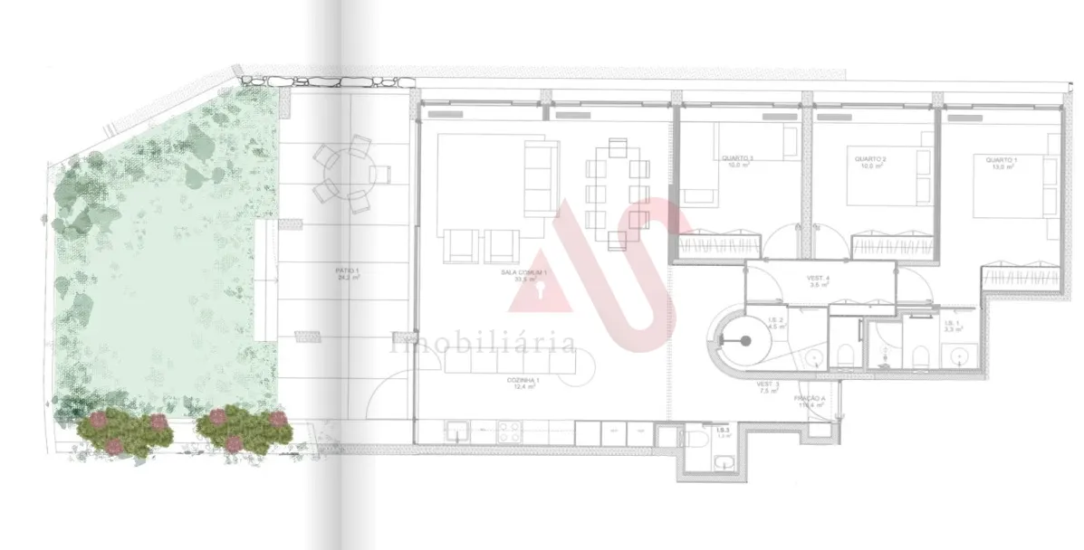 Apartamento T3 - Aldoar, Porto, Porto - Miniatura: 2/3