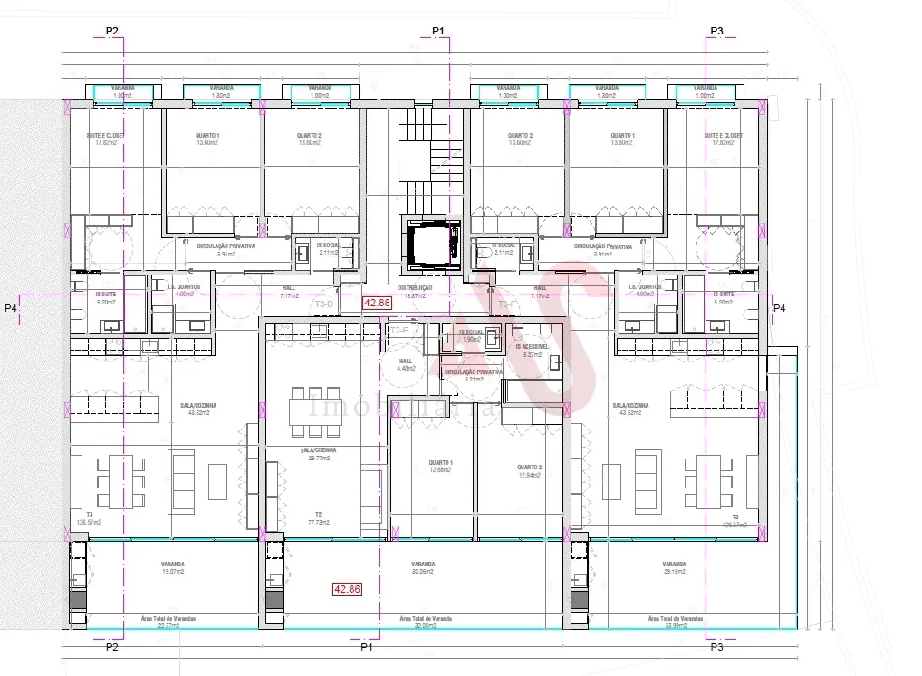 Apartamento T3 - Ribeir�o, Vila Nova de Famalic�o, Braga - Miniatura: 2/3