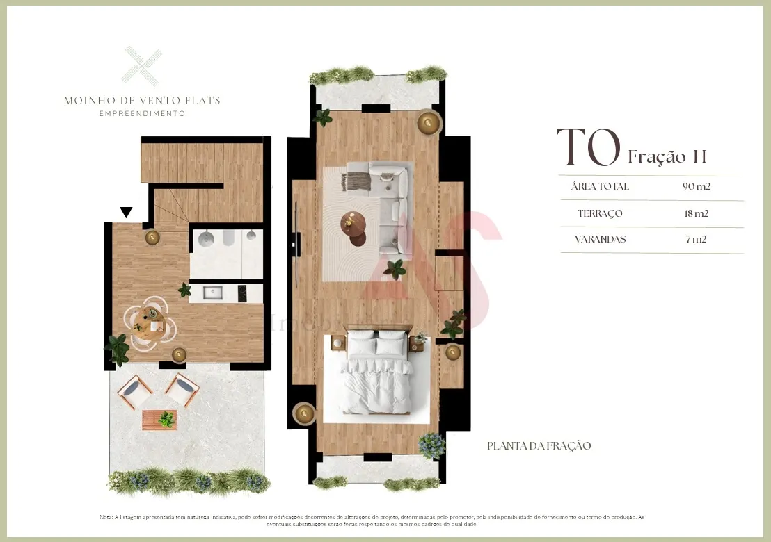 Apartamento T0 - Matosinhos, Matosinhos, Porto - Miniatura: 2/3