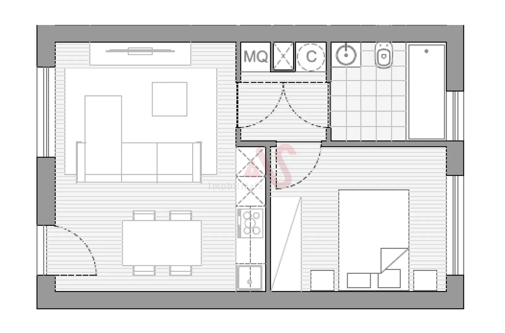 Apartamento T1 - Infias, Vizela, Braga - Miniatura: 2/3