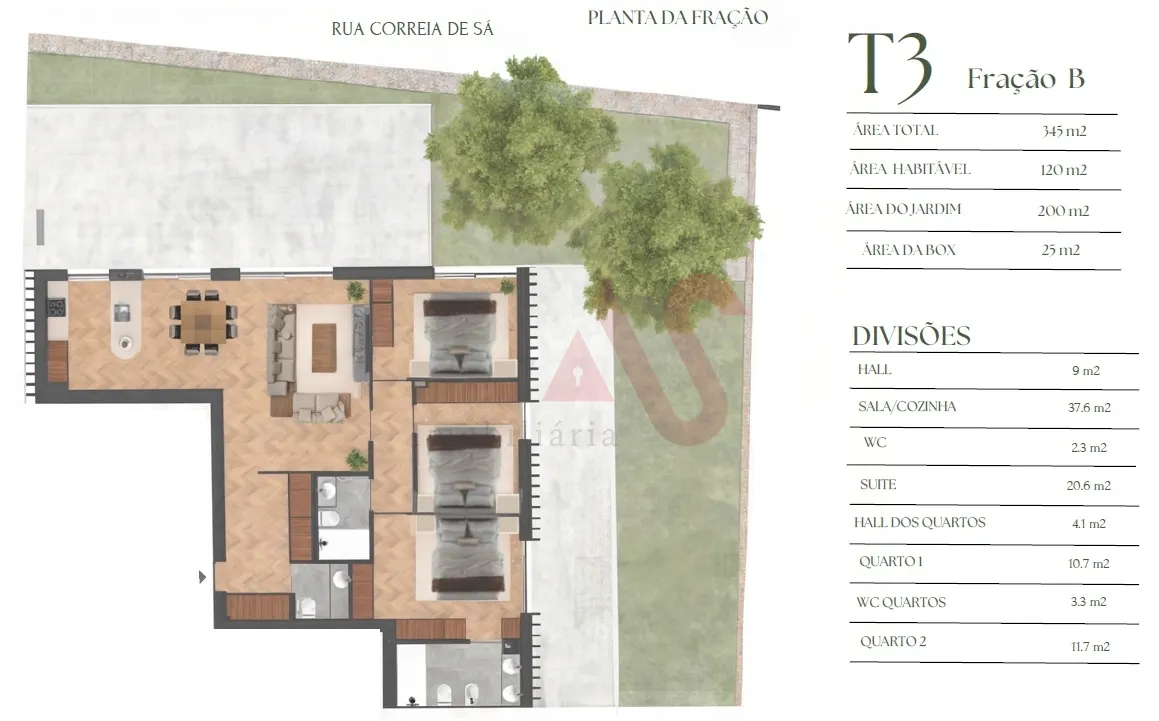 Apartamento T3 - Lordelo do Ouro, Porto, Porto - Miniatura: 2/3
