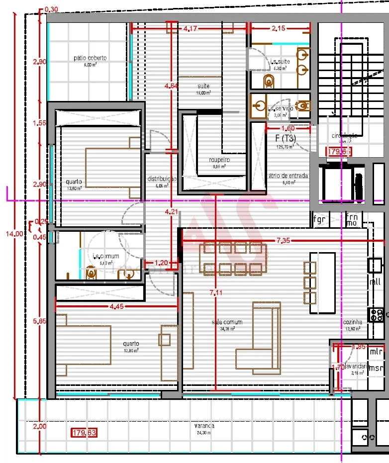 Apartamento T3 - SELHO, Guimares, Braga - Miniatura: 2/3