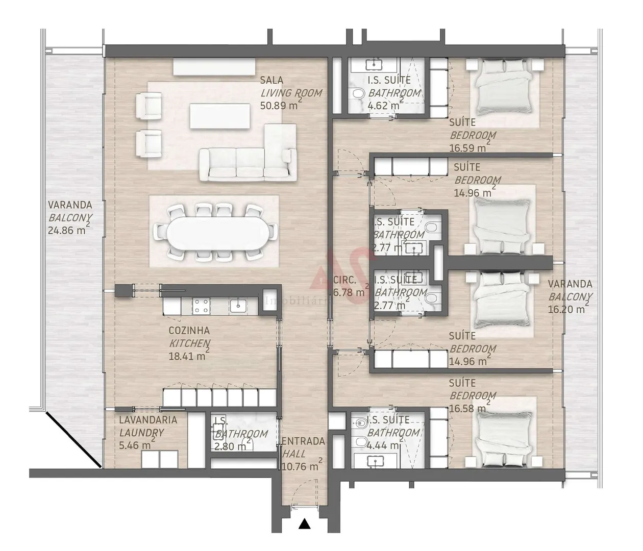 Apartamento T4 - Quarteira, Loul, Faro (Algarve) - Miniatura: 2/3