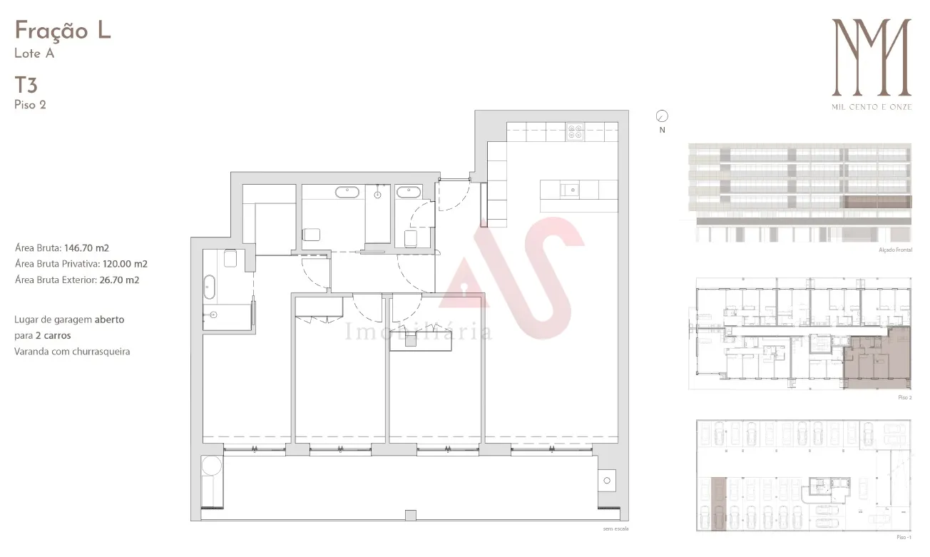 Apartamento T3 - Costa, Guimar�es, Braga - Miniatura: 2/3
