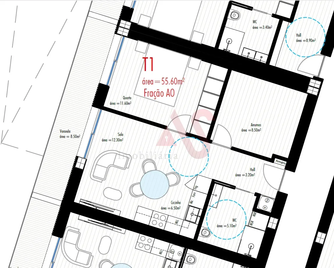 Apartamento T2 - Freamunde, Paos de Ferreira, Porto - Miniatura: 8/9