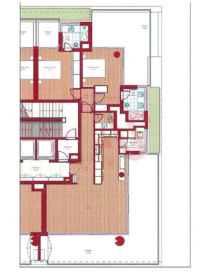 Apartamento T2 - Aldoar, Porto, Porto - Miniatura: 2/3