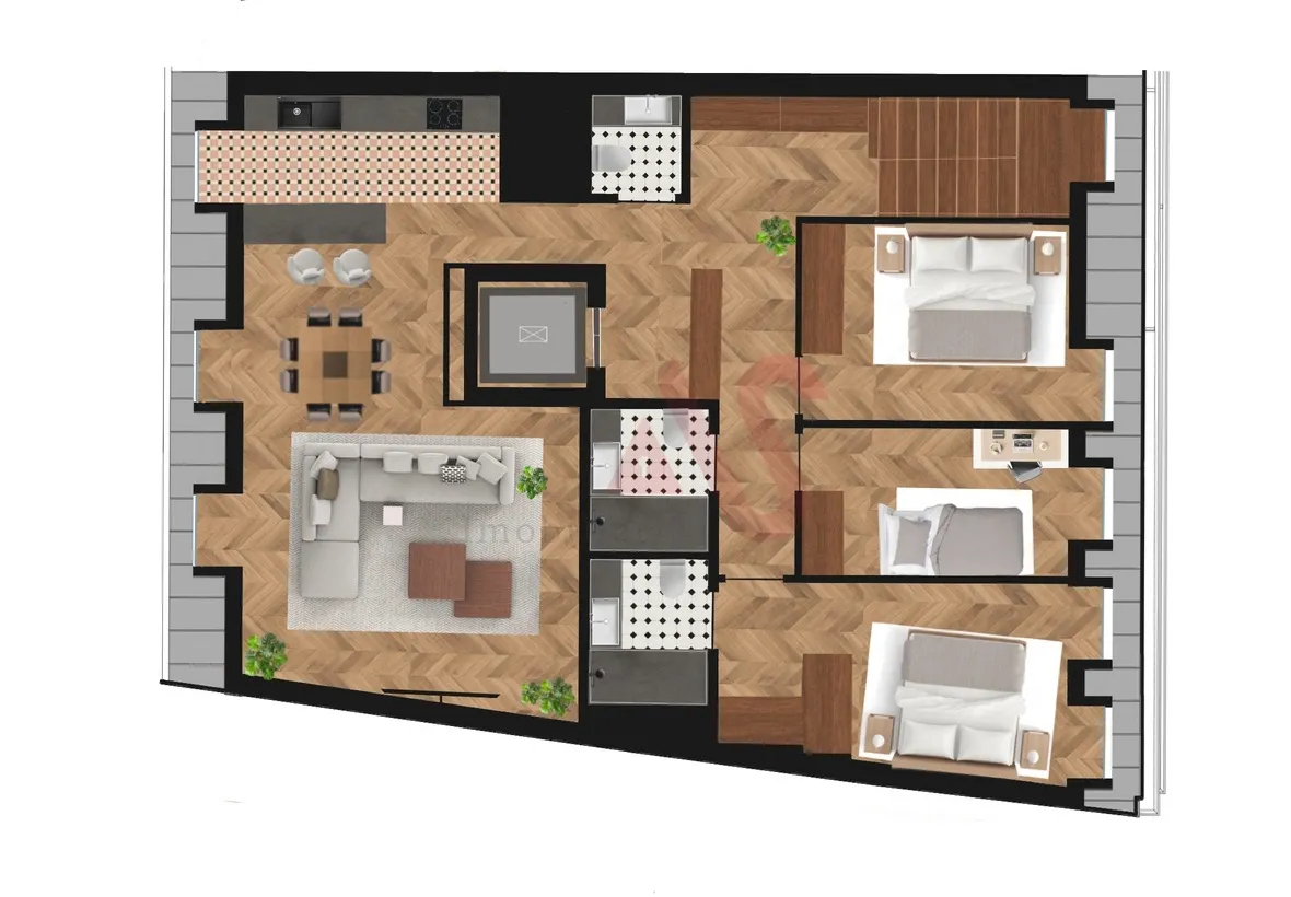 Apartamento T3 - Cedofeita, Porto, Porto - Miniatura: 2/3