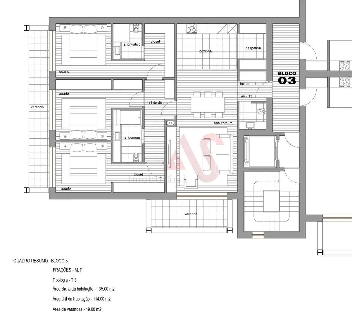 Apartamento T3 - Infias, Vizela, Braga - Miniatura: 2/3