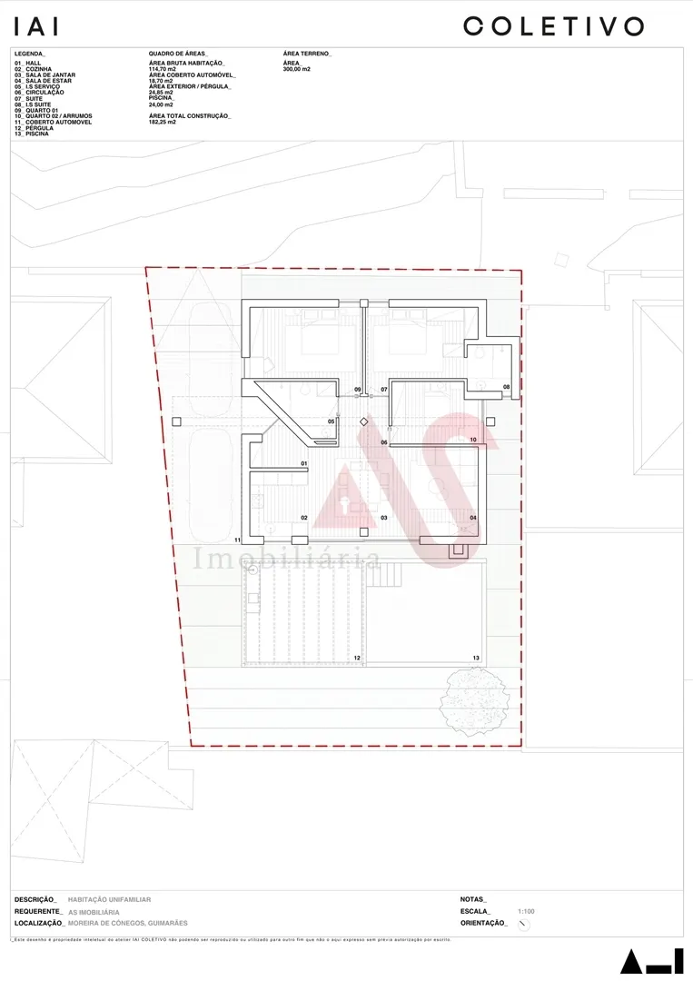 Terreno Urbano T0 - Moreira de C�negos, Guimar�es, Braga - Miniatura: 2/3
