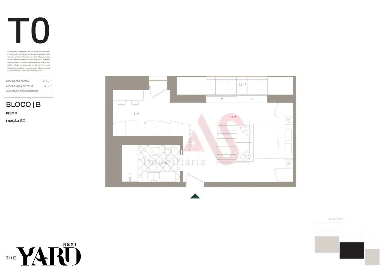 Apartamento T0 - Santa Marinha, Vila Nova de Gaia, Porto - Miniatura: 2/3