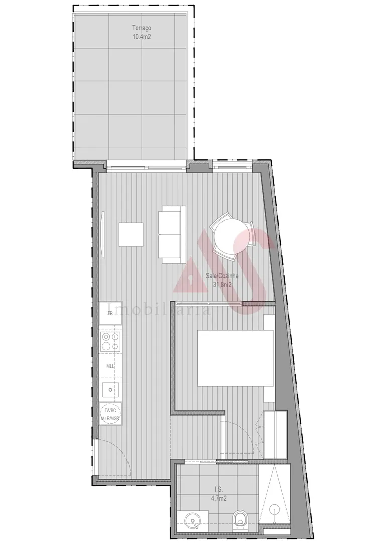 Apartamento T1 - Paranhos, Porto, Porto - Miniatura: 8/9