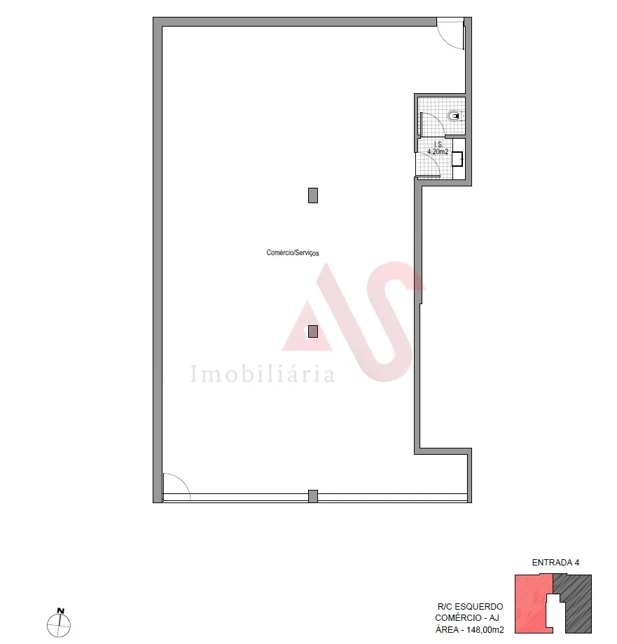 Loja T0 - Silvares, Lousada, Porto - Miniatura: 4/9