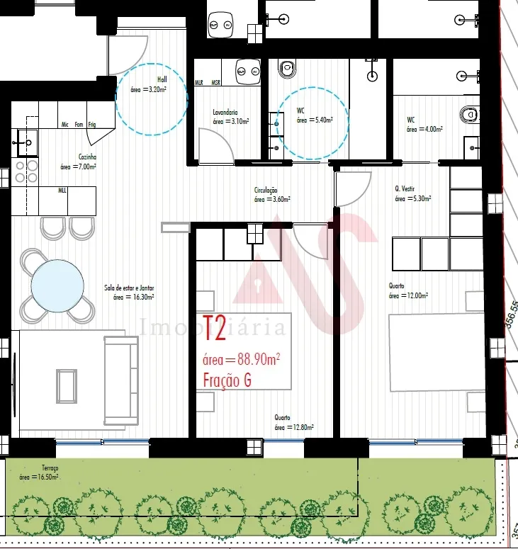 Apartamento T2 - Freamunde, Paos de Ferreira, Porto - Miniatura: 8/9
