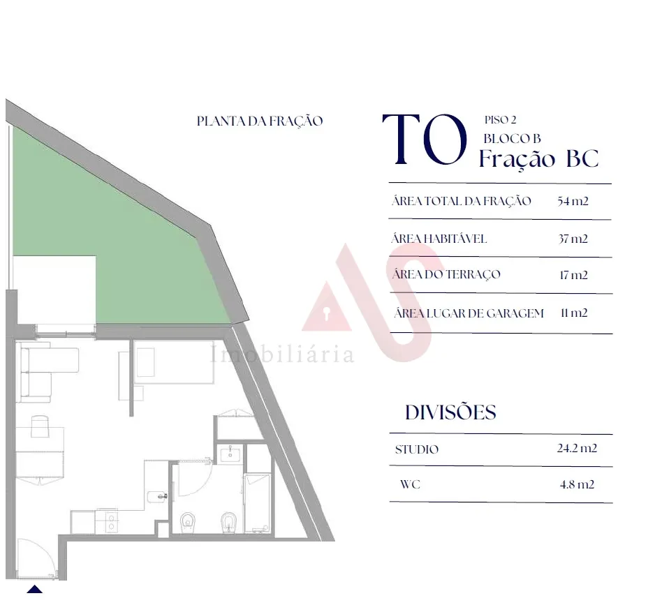 Apartamento T0 - Paranhos, Porto, Porto - Miniatura: 1/3