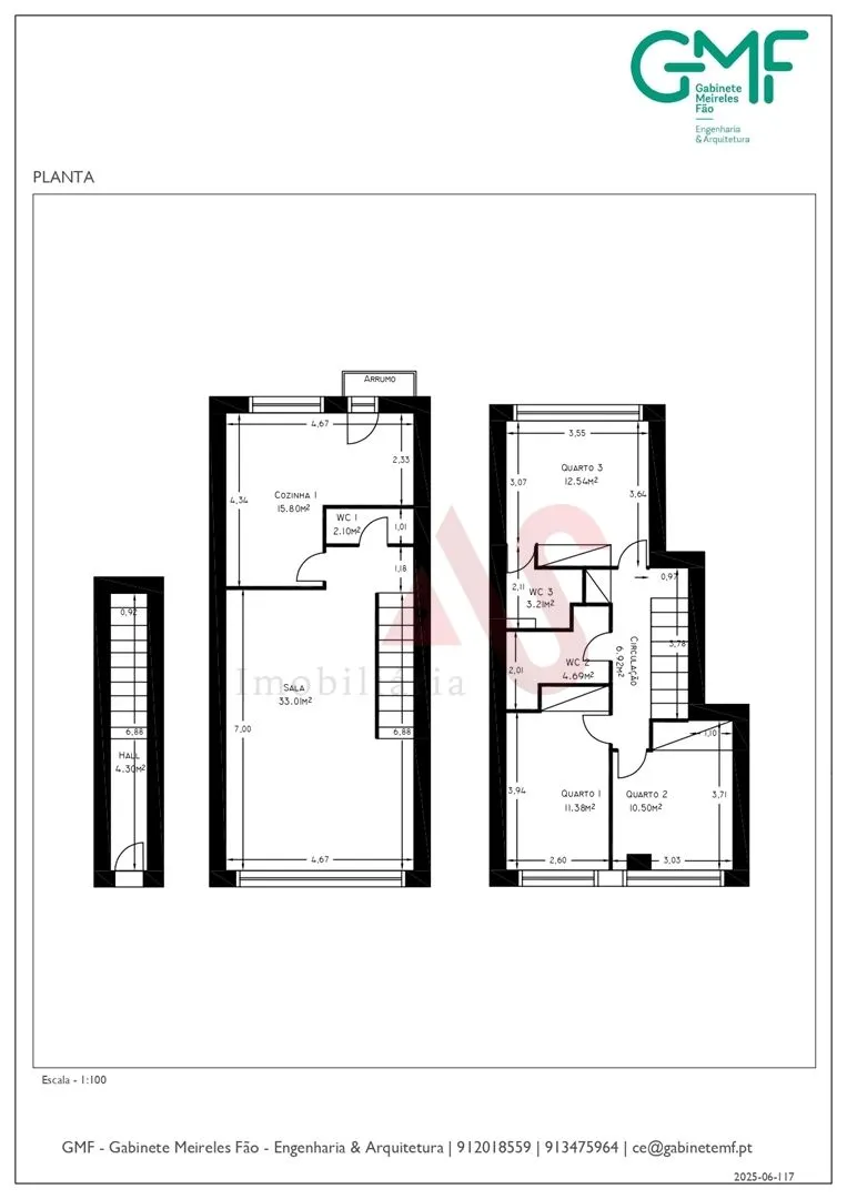 Moradia T3 - Fermentes, Guimares, Braga - Miniatura: 2/3