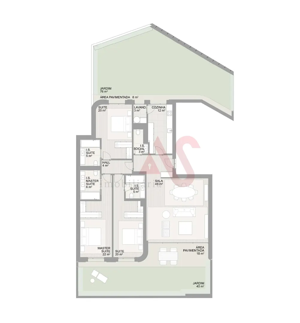 Apartamento T3 - Aldoar, Porto, Porto - Miniatura: 2/3