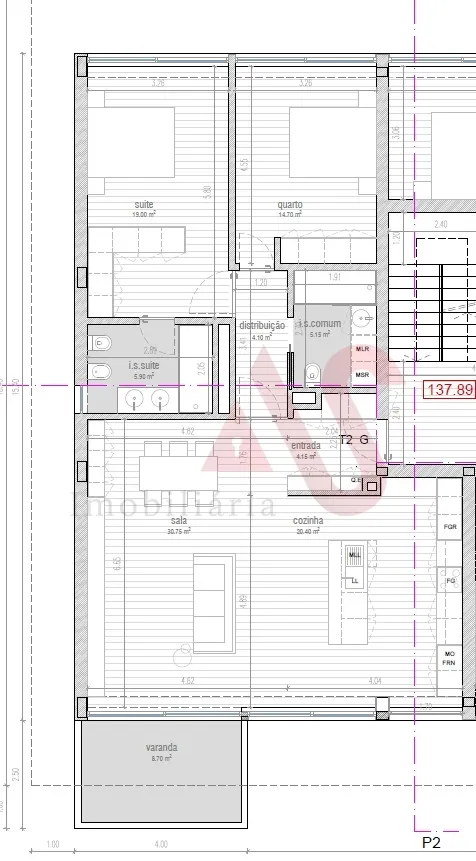 Apartamento T2 - Campo, Santo Tirso, Porto - Miniatura: 2/3