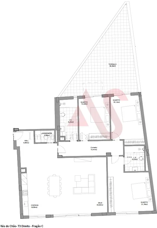 Apartamento T3 - Silvares, Lousada, Porto - Miniatura: 4/9