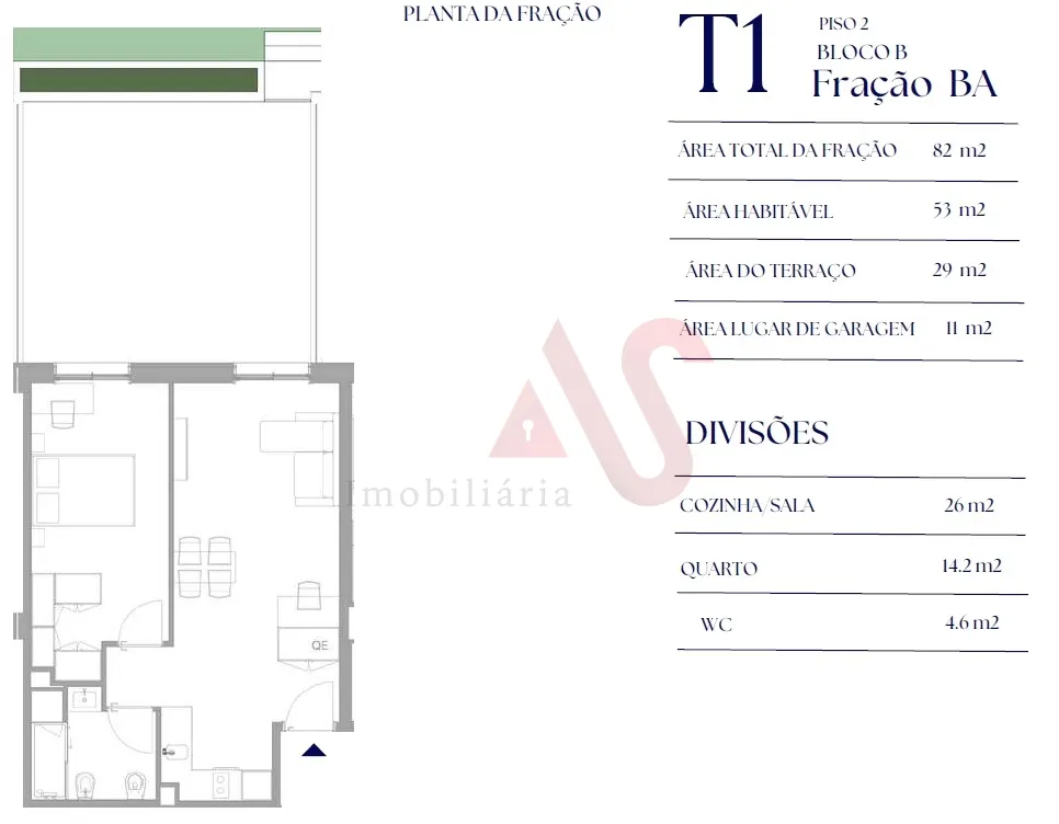 Apartamento T1 - Paranhos, Porto, Porto - Miniatura: 1/3