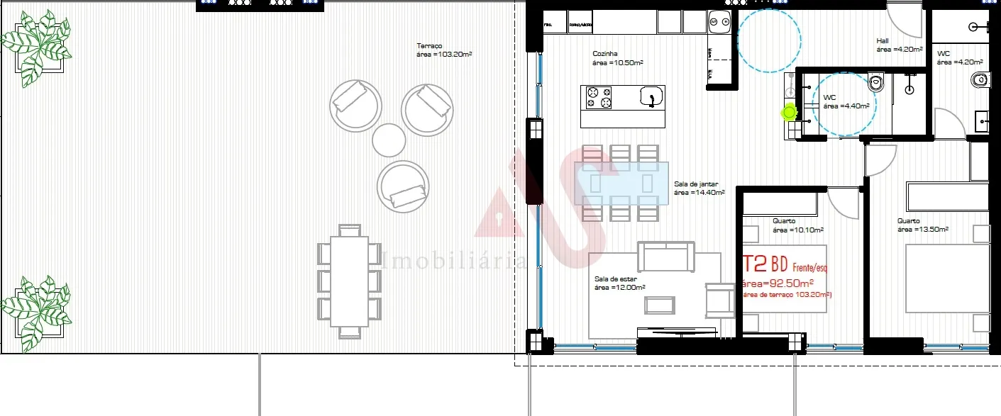 Apartamento T2 - Cristelos, Lousada, Porto - Miniatura: 2/3