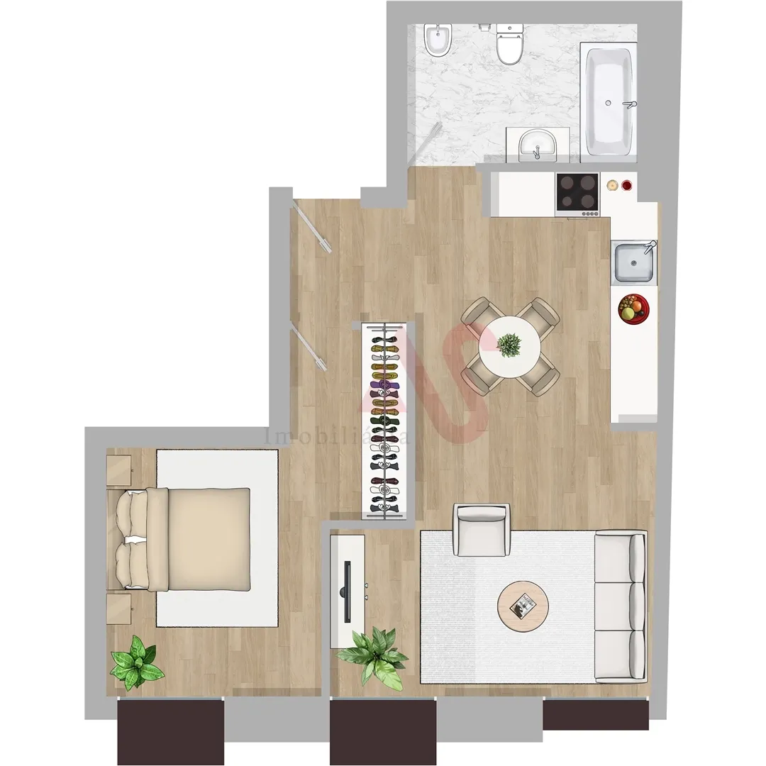Apartamento T1 - Cedofeita, Porto, Porto - Miniatura: 2/3