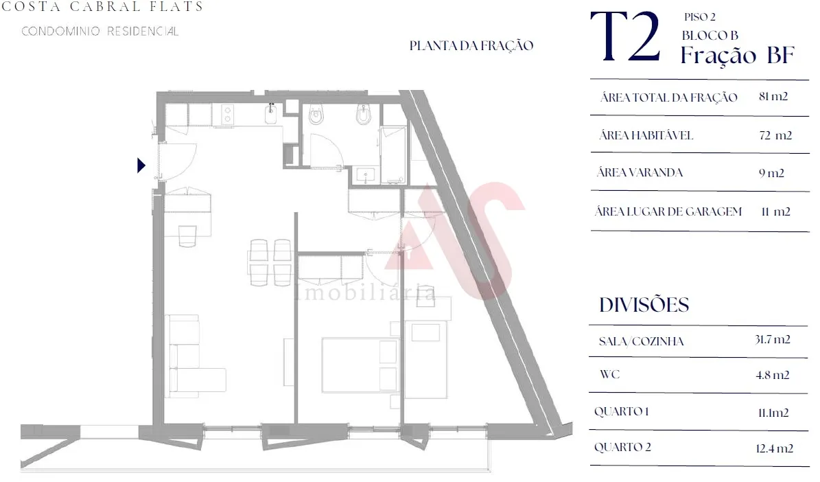Apartamento T2 - Paranhos, Porto, Porto - Miniatura: 8/9