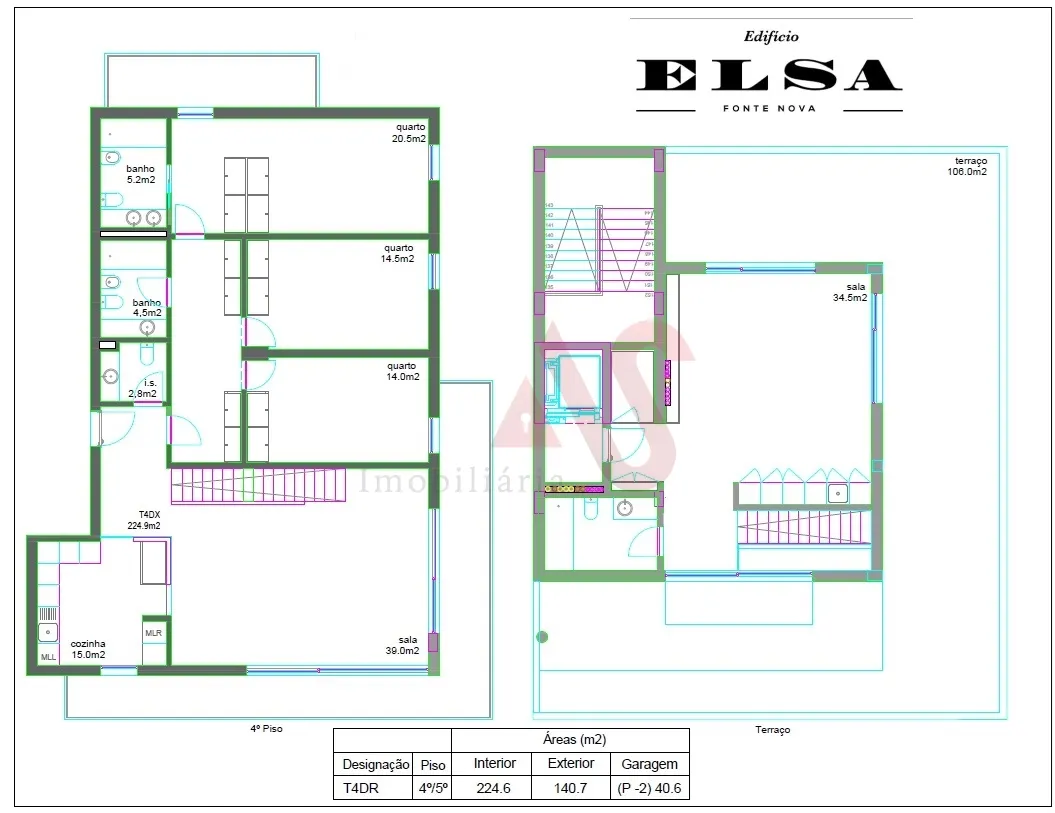 Apartamento T4 - Gl�ria, Aveiro, Aveiro - Miniatura: 2/3