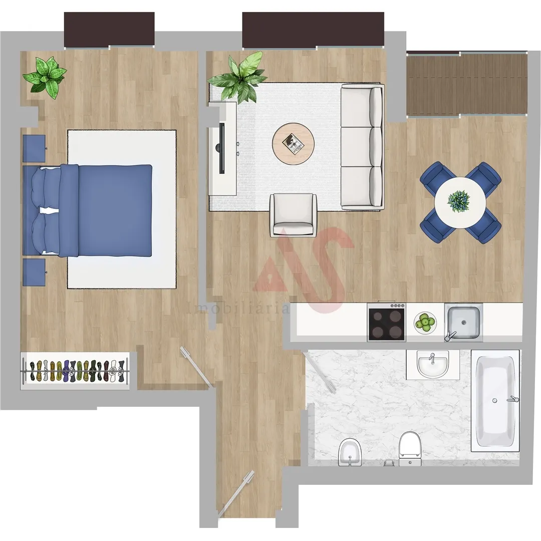 Apartamento T1 - Cedofeita, Porto, Porto - Miniatura: 2/3