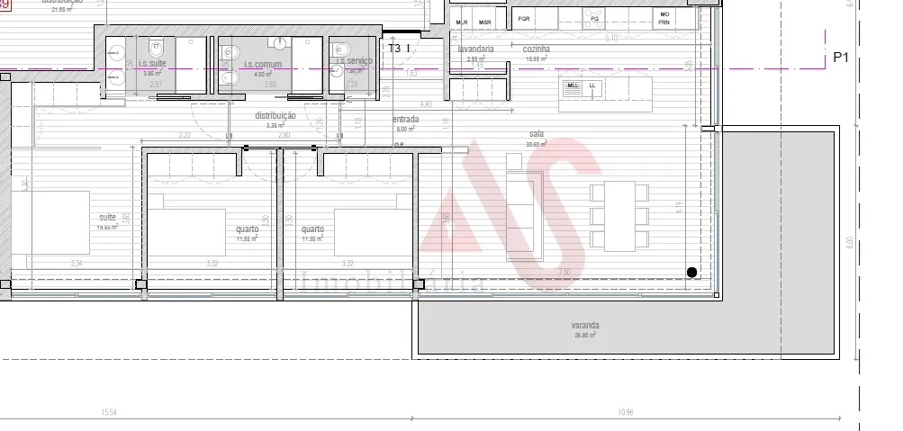 Apartamento T3 - Campo, Santo Tirso, Porto - Miniatura: 2/3