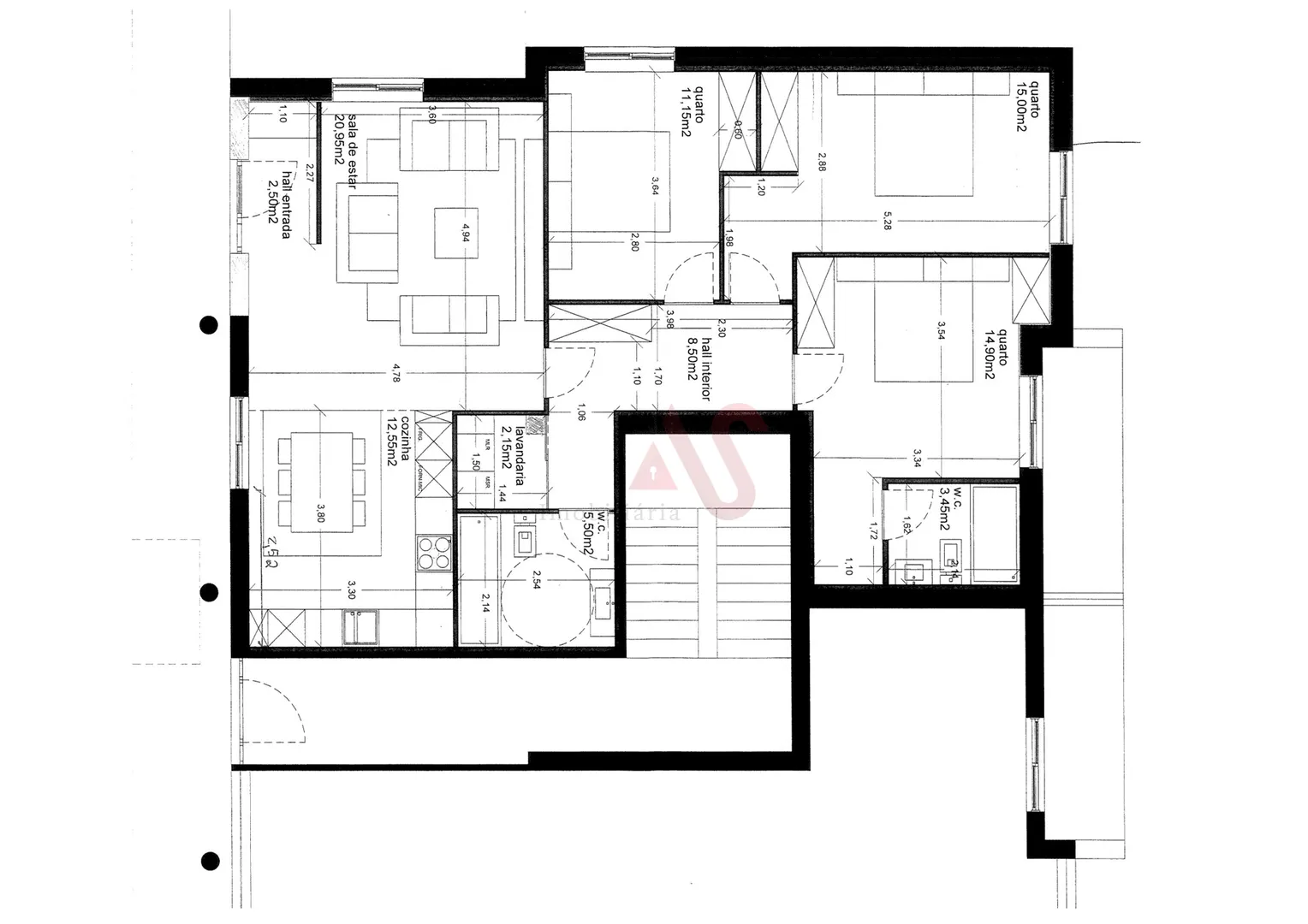 Apartamento T3 - Torrados, Felgueiras, Porto - Miniatura: 2/2