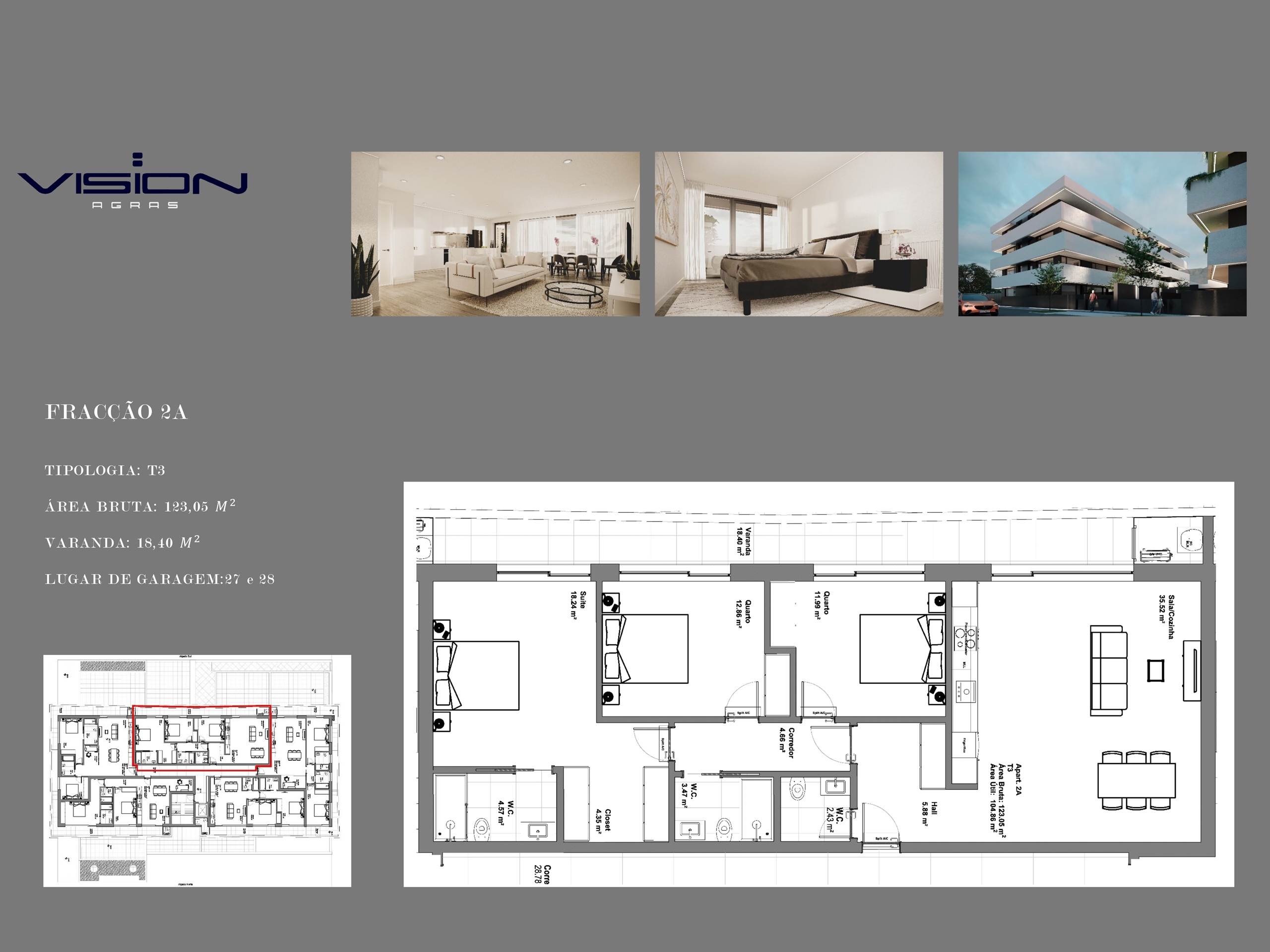 Apartamento T3 - Gl�ria, Aveiro, Aveiro - Miniatura: 6/6