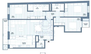 Apartamento T3 - Mafamude, Vila Nova de Gaia, Porto - Miniatura: 9/9
