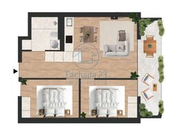 Apartamento T2 - Vilar de Andorinho, Vila Nova de Gaia, Porto - Miniatura: 14/14