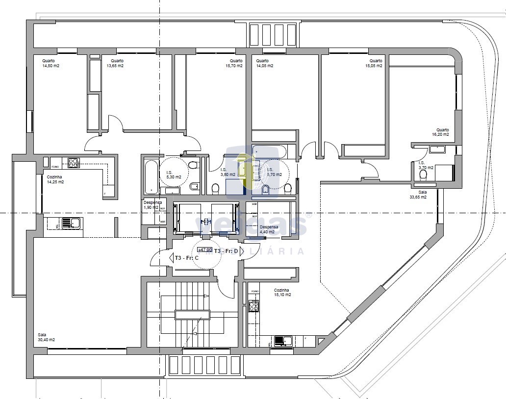 Apartamento T3 - Santo Onofre, Caldas da Rainha, Leiria - Miniatura: 8/17