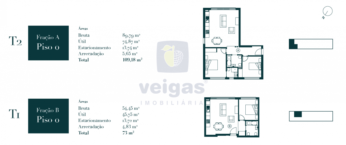 Apartamento T2 - Atouguia da Baleia, Peniche, Leiria - Miniatura: 10/15