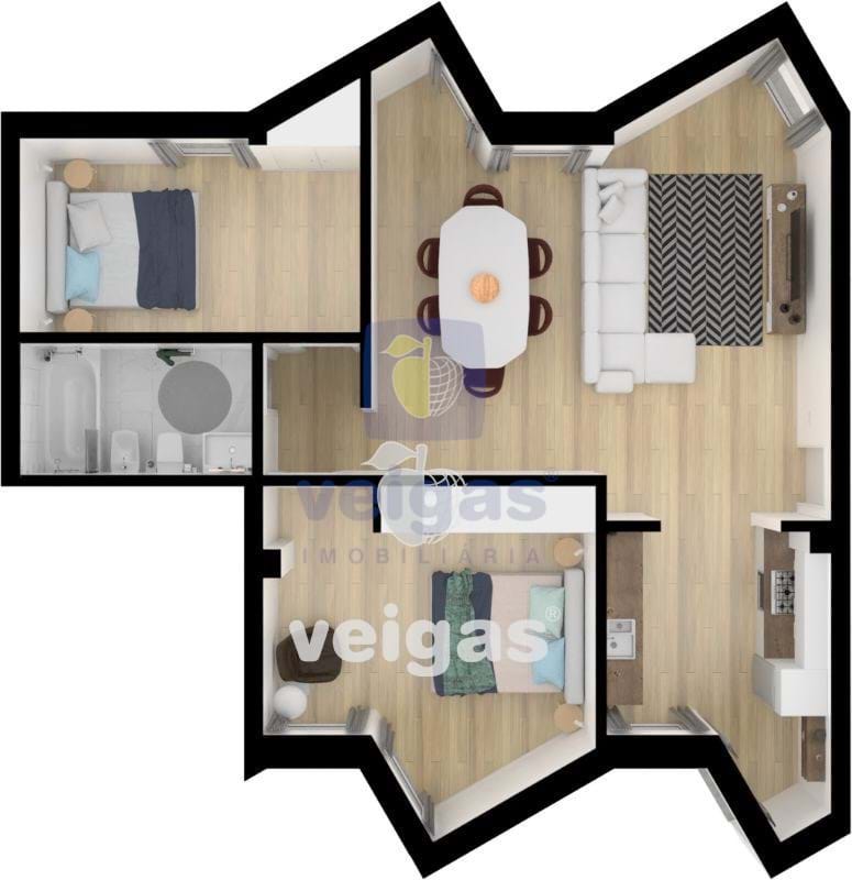 Apartamento T2 - S�o Martinho do Porto, Alcoba�a, Leiria - Miniatura: 7/14