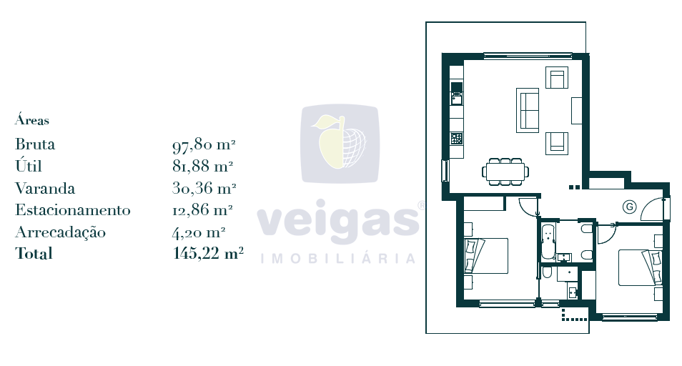 Apartamento T2 - Atouguia da Baleia, Peniche, Leiria - Miniatura: 10/16