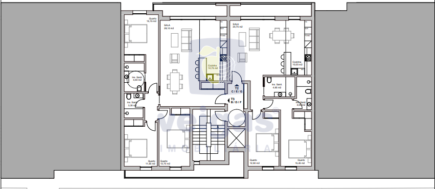 Apartamento T2 - Santo Onofre, Caldas da Rainha, Leiria - Miniatura: 10/17