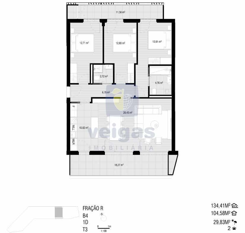 Apartamento T3 - Buarcos, Figueira da Foz, Coimbra - Miniatura: 25/28