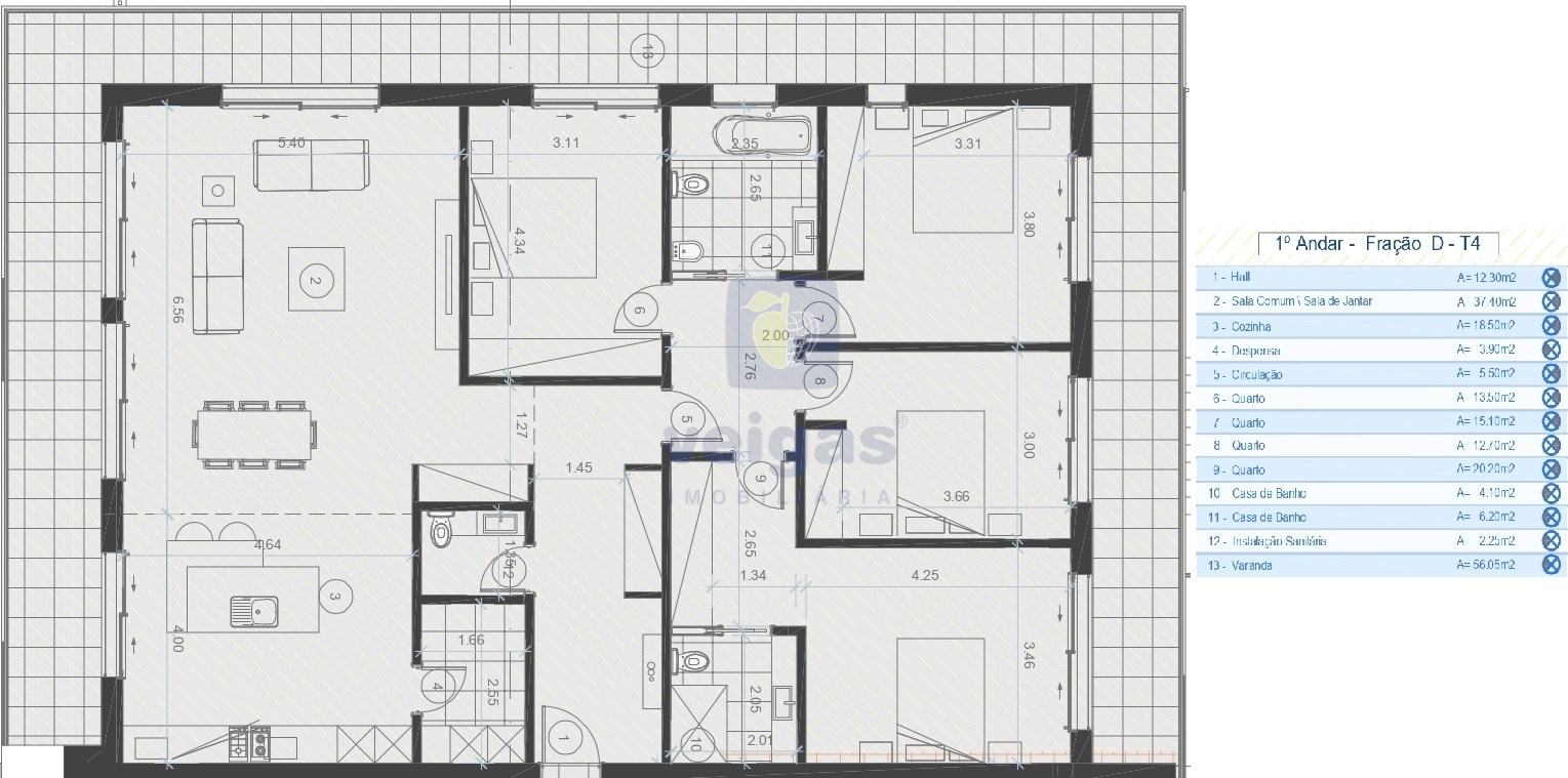 Apartamento T4 - Parceiros, Leiria, Leiria - Miniatura: 12/34
