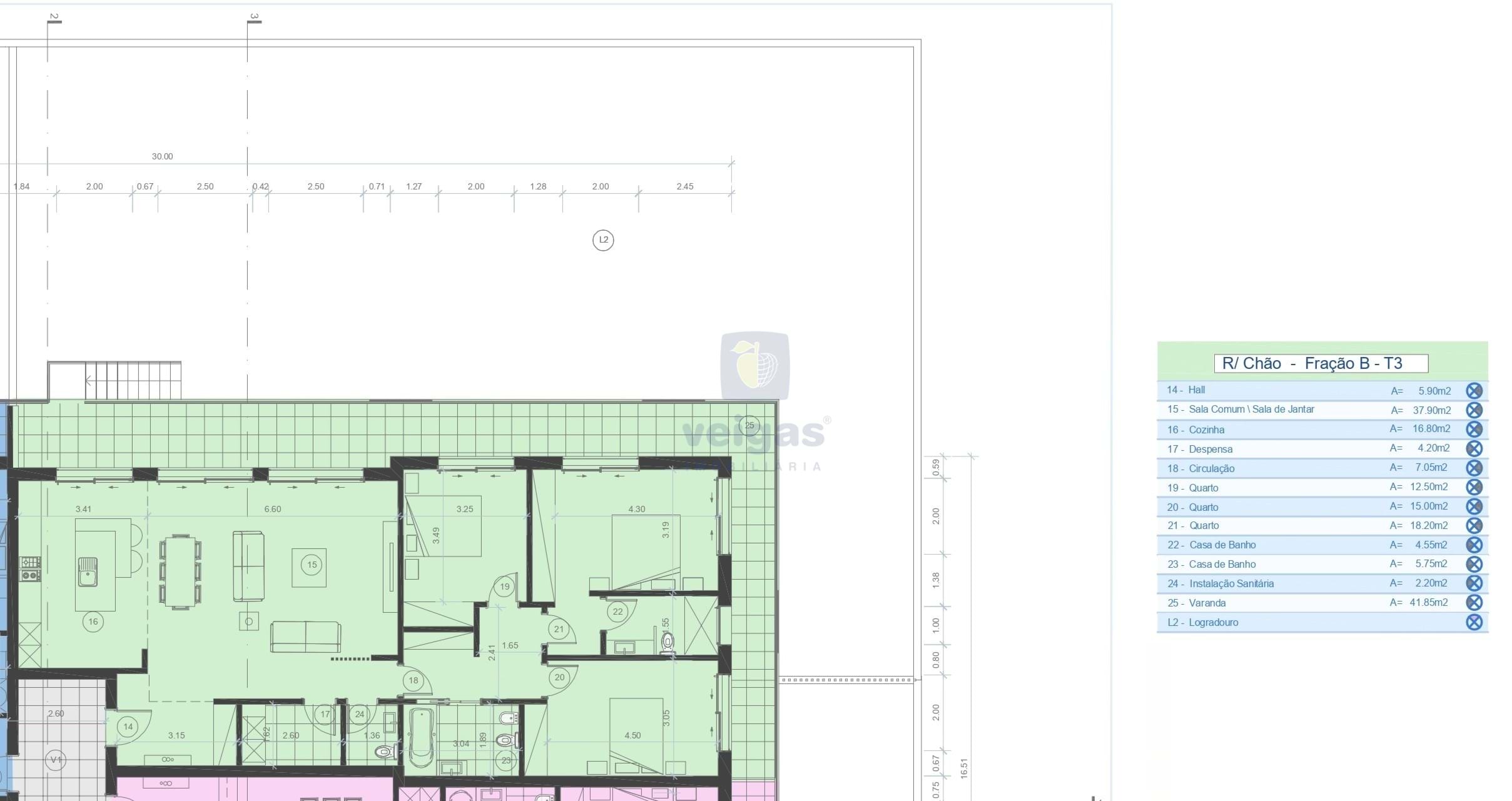 Apartamento T3 - Parceiros, Leiria, Leiria - Miniatura: 16/34