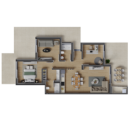 Apartamento T3 - Estombar, Lagoa (Algarve), Faro (Algarve) - Miniatura: 1/4