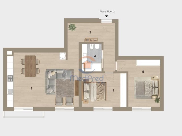 Apartamento T2 - Afonsoeiro, Montijo, Setúbal - Imagem grande